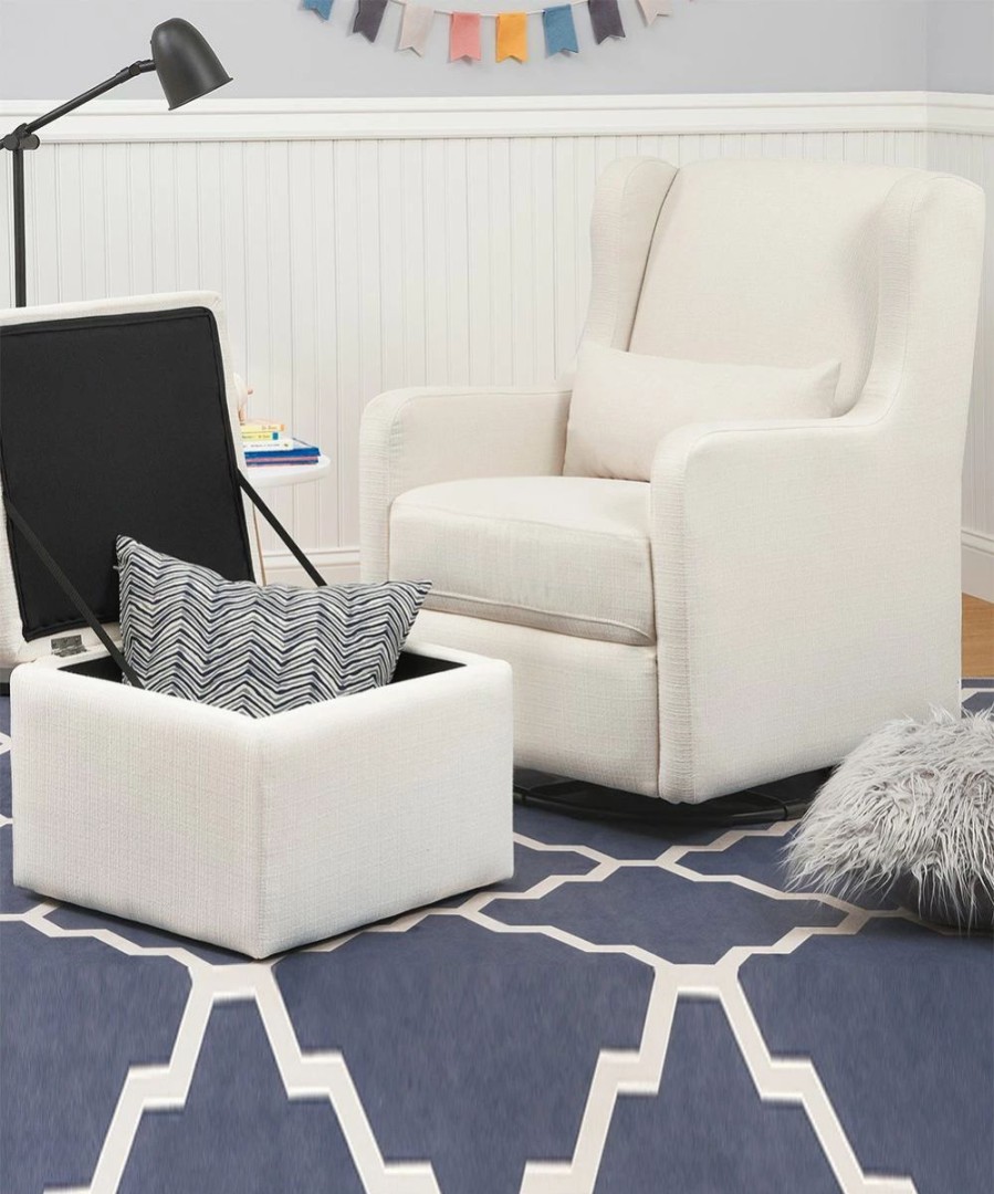 * | Promo Carter'S By Davinci Performance Cream Linen Adrian Swivel Glider & Ottoman