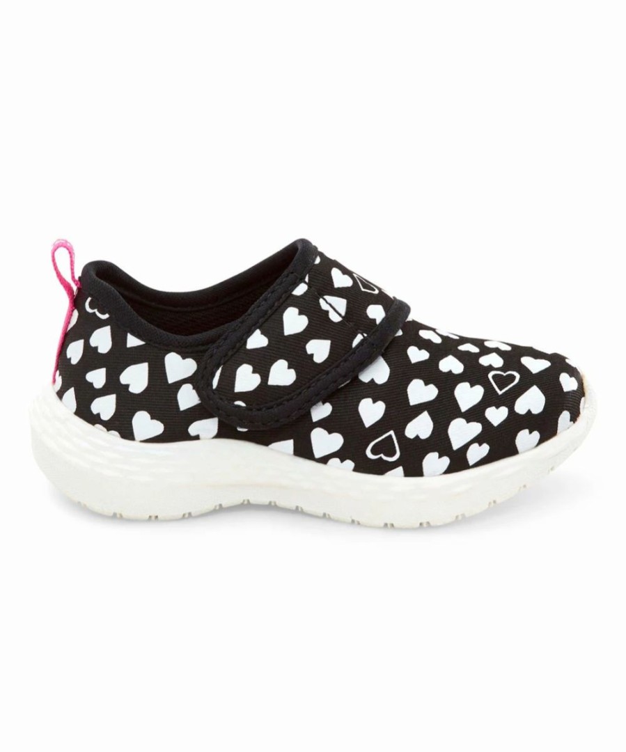 * | Promo Carter'S Black & White Hearts Lorena Sneaker Girls