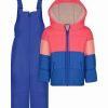 * | Buy Carter'S Royal Blue Color-Block Hooded Puffer Coat & Royal Blue Bib Pants Toddler & Girls