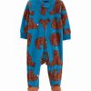 * | Top 10 Carter'S Blue & Brown Bear-Foot Zip-Up Fleece Footie Newborn & Infant