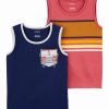 * | Wholesale Carter'S Coral Stripe Tank Set Infant & Boys