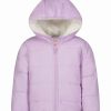 * | Best Deal Carter'S Lilac Hooded Puffer Coat Girls