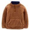 * | Cheap Carter'S Brown Snap-Button Fleece Pullover Toddler & Boys