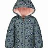 * | Deals Carter'S Green & Pink Leopard Hooded Puffer Coat Infant, Toddler & Girls