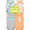 * | Best Sale Carter'S Orange Stripe Hammerhead Shark Bodysuit Set Newborn