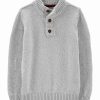 * | Outlet Carter'S Gray Button-Front Sweater Toddler & Boys