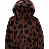 * | Best Reviews Of Carter'S Brown Heart Fuzzy Zip-Up Hoodie Toddler