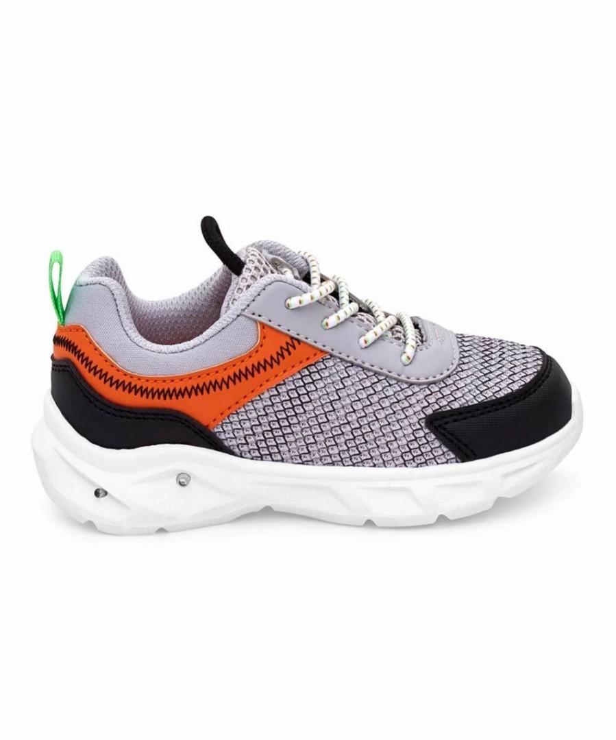 * | Brand New Carter'S Gray & Orange Oaker Light-Up Sneaker Boys