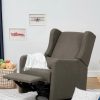 * | Budget Carter'S By Davinci Charcoal Arlo Swivel Recliner