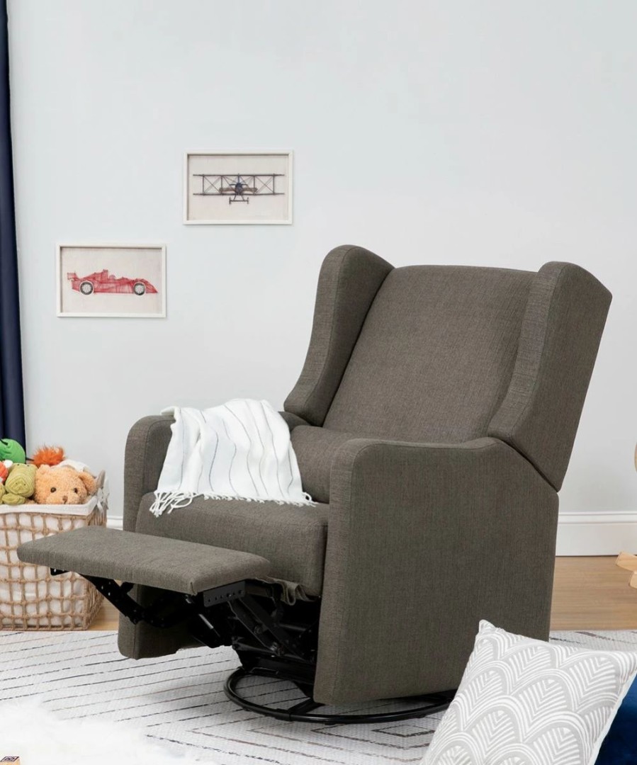 * | Budget Carter'S By Davinci Charcoal Arlo Swivel Recliner