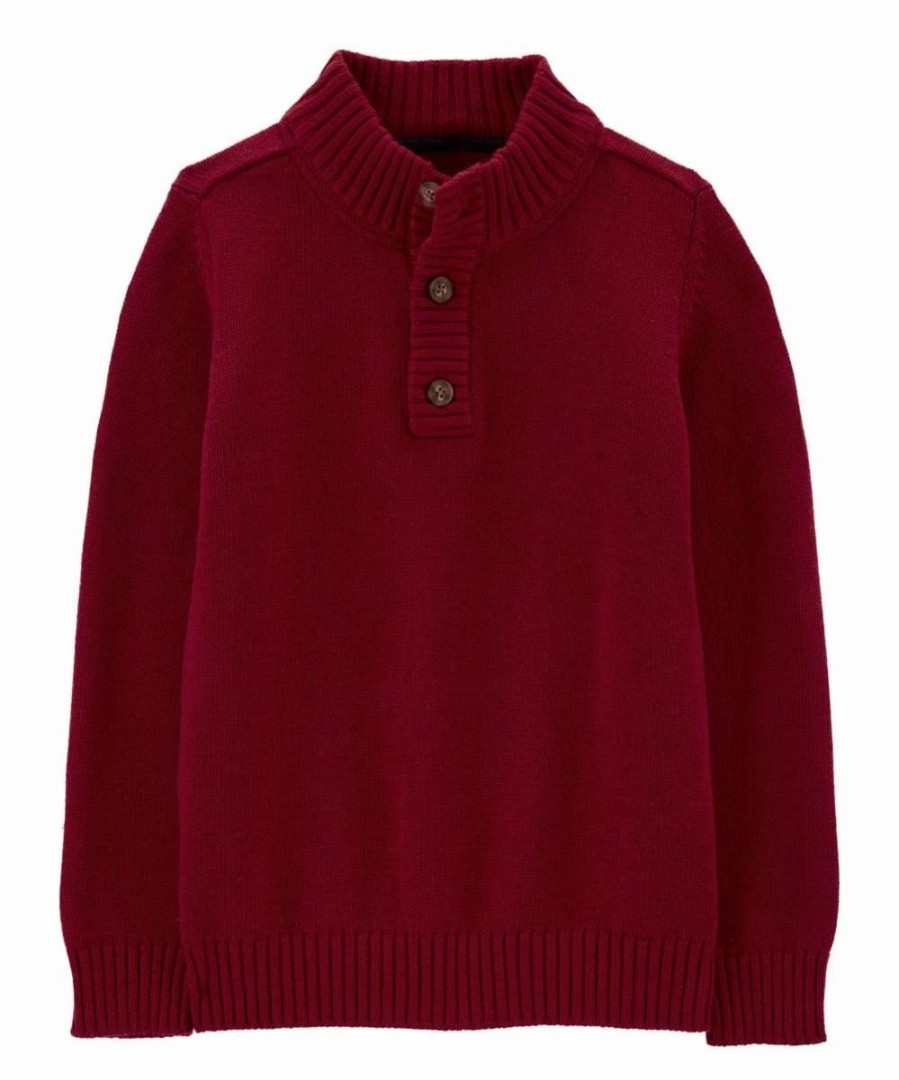 * | Flash Sale Carter'S Red Button-Front Sweater Toddler