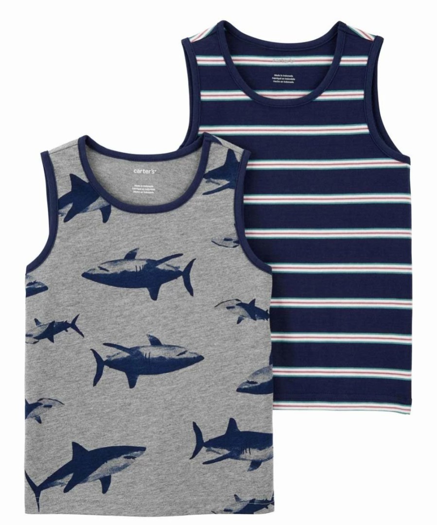 * | Brand New Carter'S Gray Shark Tank Set Infant, Toddler & Boys