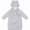 * | Promo Carter'S Gray Plush Animal-Ear Hooded Outdoor Wearable Blanket Newborn