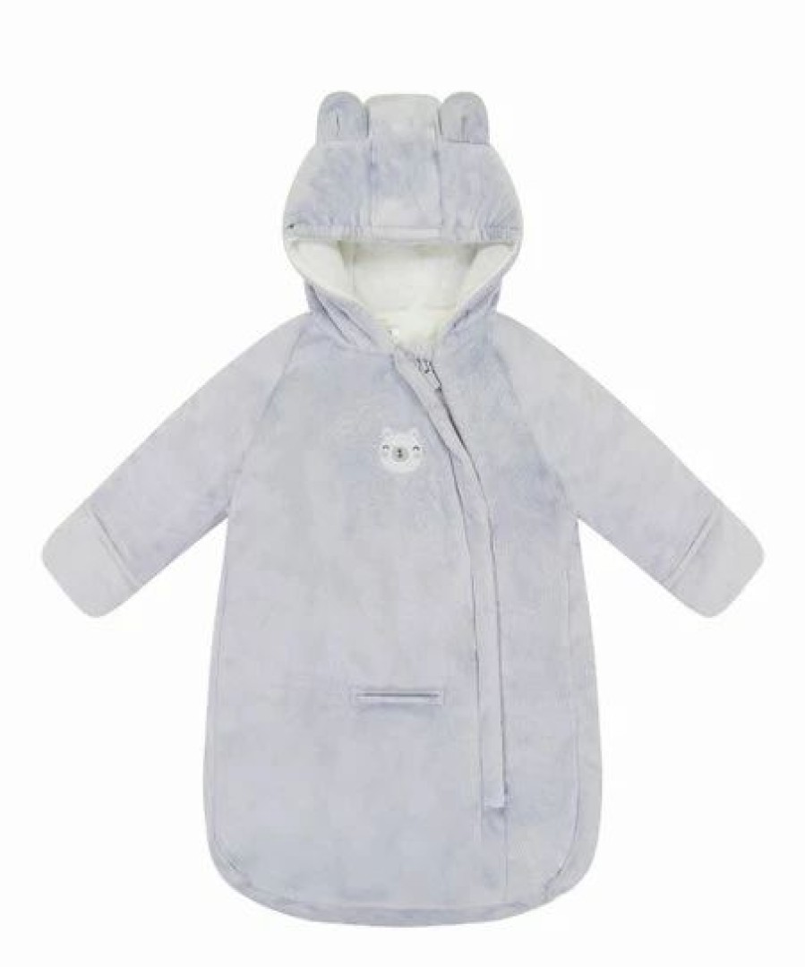 * | Promo Carter'S Gray Plush Animal-Ear Hooded Outdoor Wearable Blanket Newborn