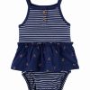 * | Budget Carter'S Navy Stripe Cherry One-Piece Sunsuit Newborn & Infant