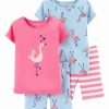 * | Wholesale Carter'S Pink Flamingo Crewneck Tee Pajama Set Infant