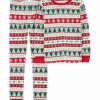 * | New Carter'S Red & Green Stripe Tree Pajama Set Kids