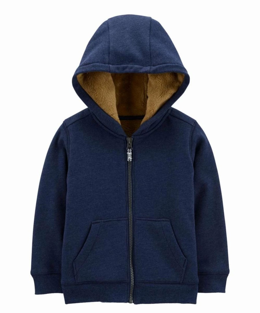 * | Buy Carter'S Navy Fleece-Lined Zip-Up Hoodie Infant