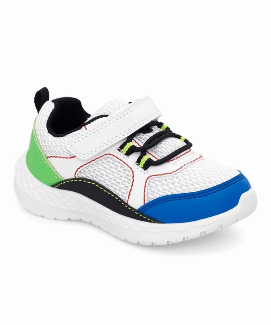 * | Best Deal Carter'S White & Green Sawyer Sneaker Boys