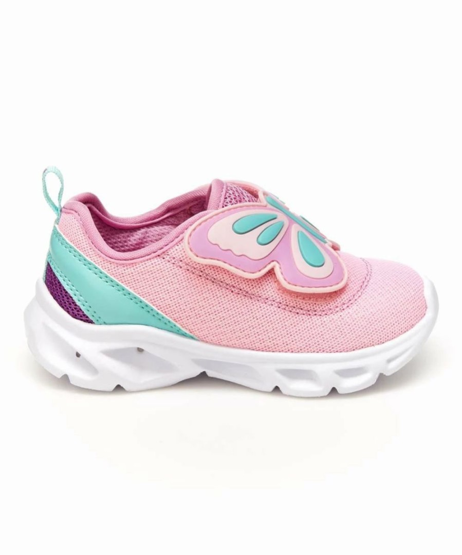 * | Brand New Carter'S Pink & Turquoise Butterfly Hug Light-Up Sneaker Girls