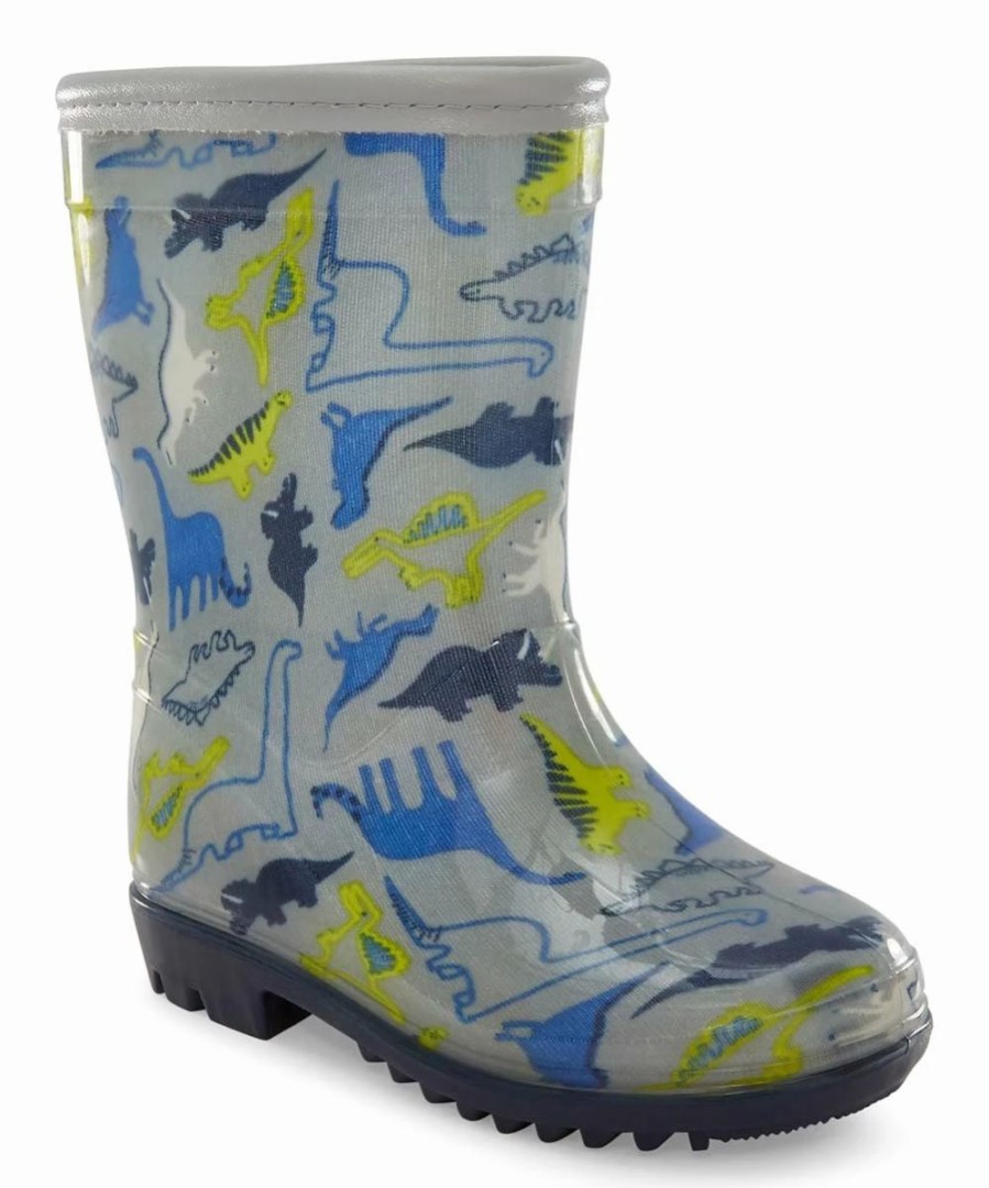 * | Cheap Carter'S Gray & Blue Dinosaur Nick Rain Boot Boys