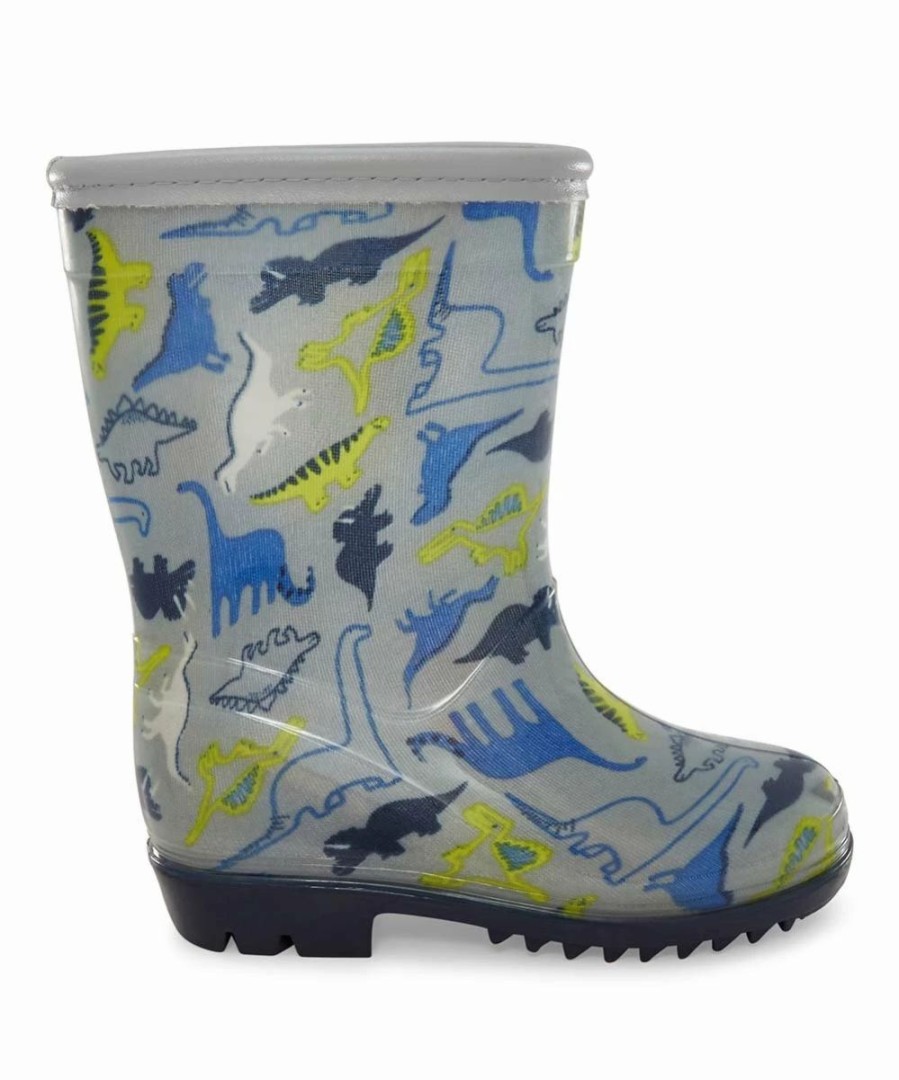 * | Cheap Carter'S Gray & Blue Dinosaur Nick Rain Boot Boys